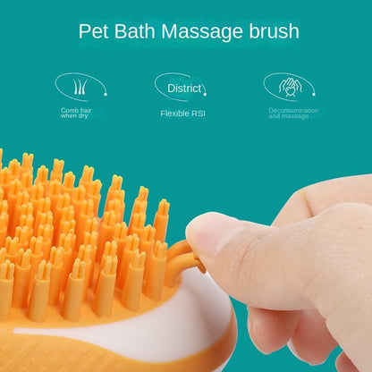 M.D Dog Cat Bath Brush 2-in-1