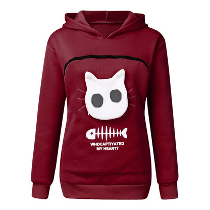 Finom Hoodie With Cat Pocket