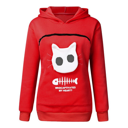 Finom Hoodie With Cat Pocket