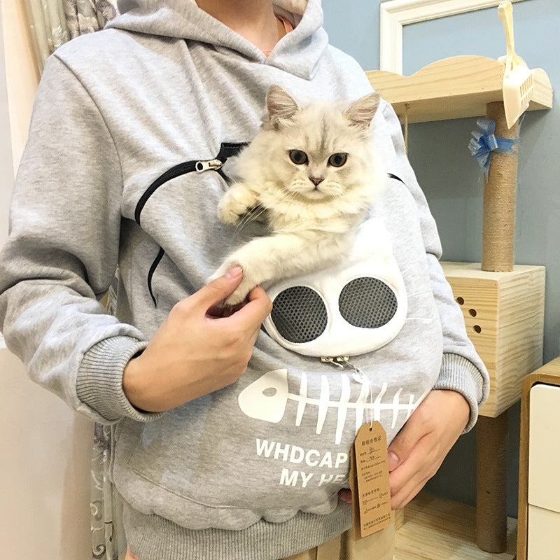 Finom Hoodie With Cat Pocket