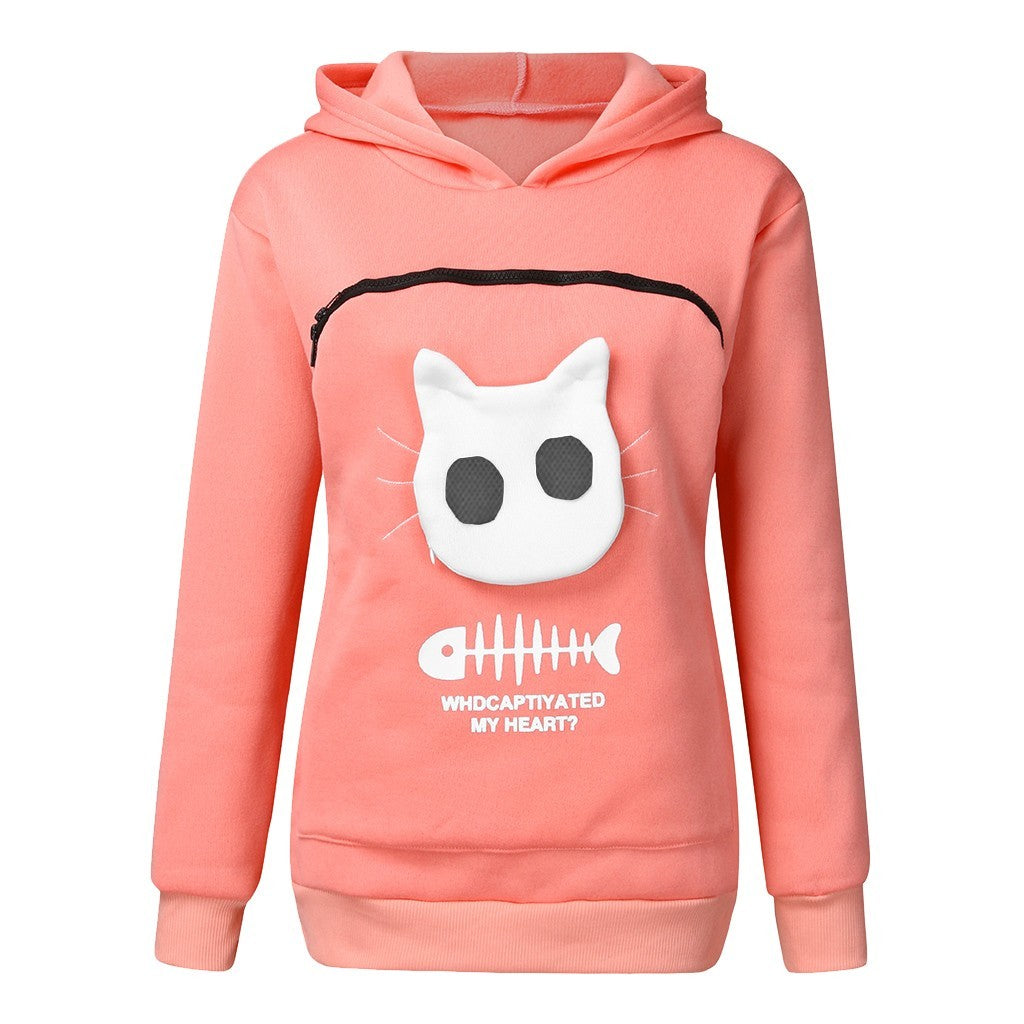 Finom Hoodie With Cat Pocket