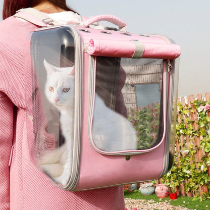 Portable backpack cat bag