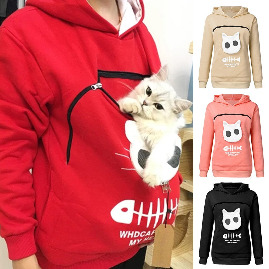 Finom Hoodie With Cat Pocket