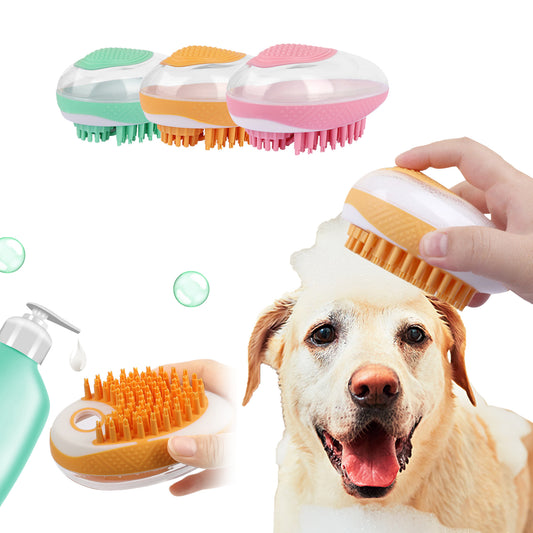 M.D Dog Cat Bath Brush 2-in-1